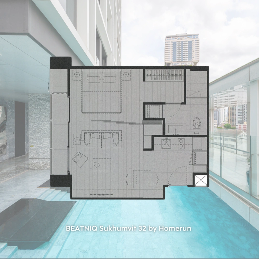 เช่าคอนโด1 BedroomBeatniq Sukhumvit 32 - Thumbnail 5